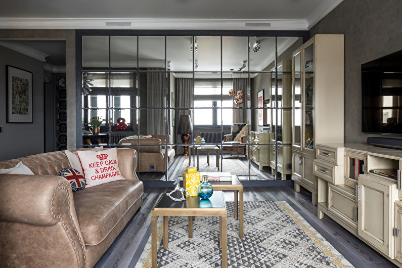 How to visually enlarge a room - Presence of mirrors