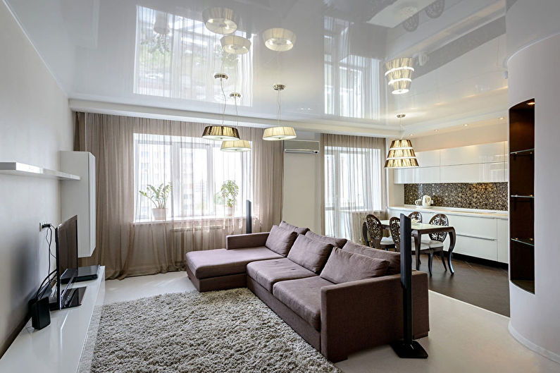 How to visually enlarge a room - Stretch ceiling