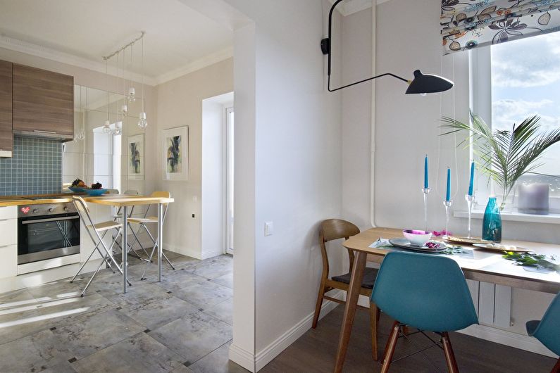 How to visually enlarge a room - Light painting of walls, a game of contrasts