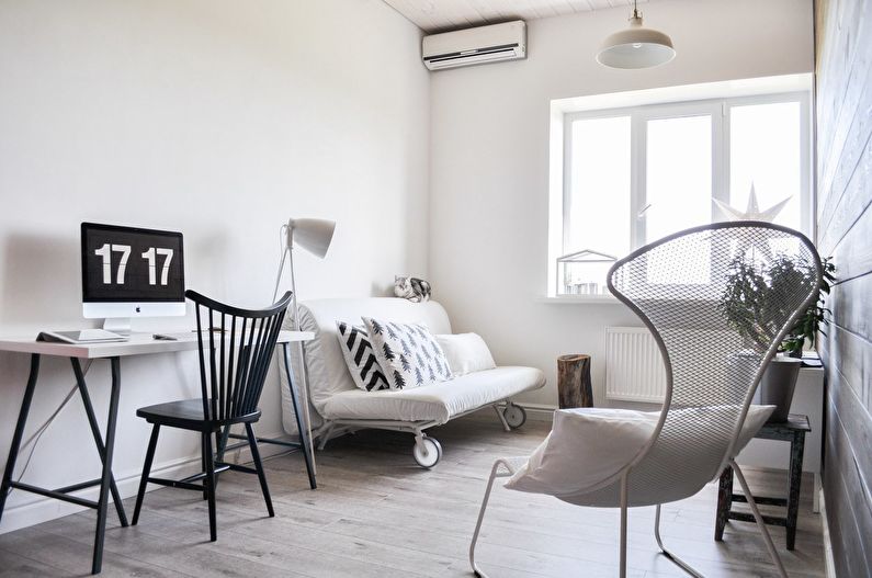 How to visually enlarge a room - Light-colored furniture