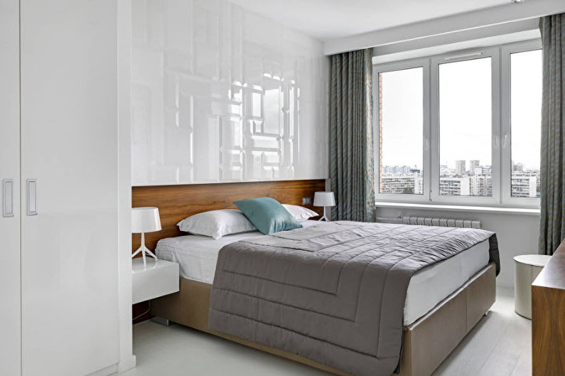 Gray bedroom in a modern style - Interior Design