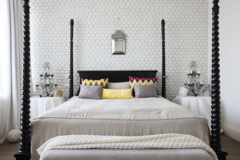 Interior design bedroom in a modern style - photo