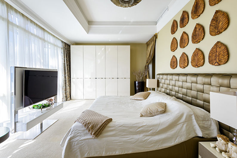 Interior design bedroom in a modern style - photo