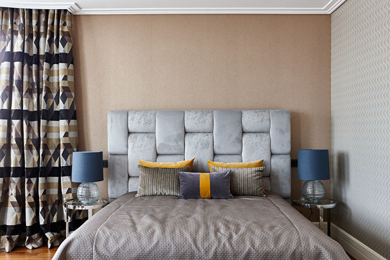 Interior design bedroom in a modern style - photo
