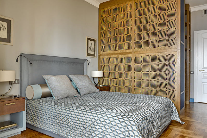 Interior design bedroom in a modern style - photo
