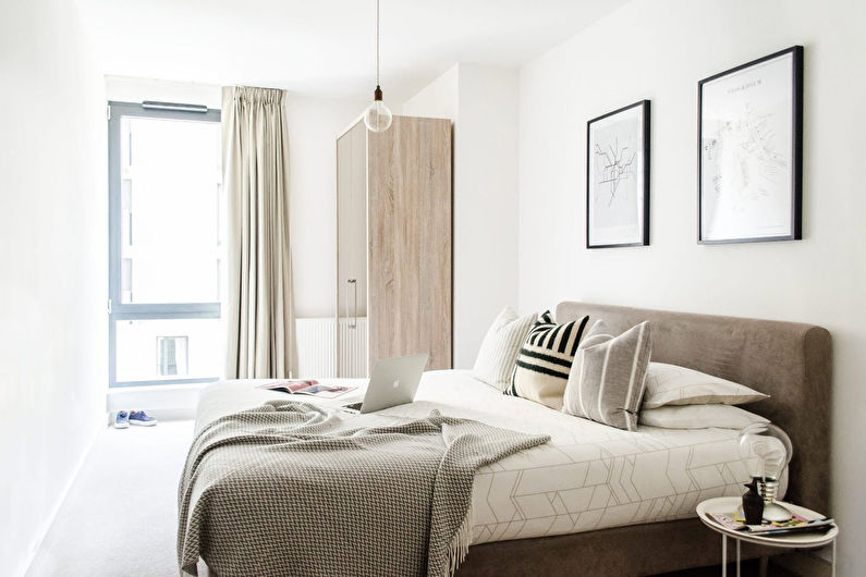 Interior design bedroom in a modern style - photo