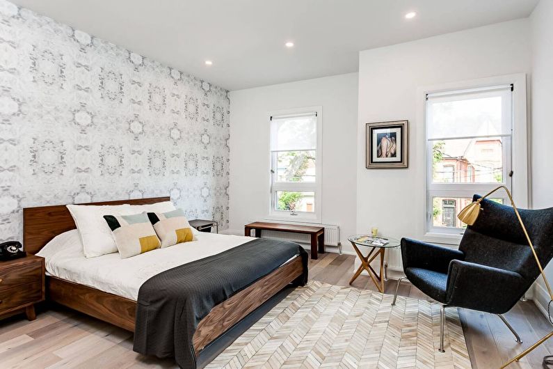 Interior design bedroom in a modern style - photo