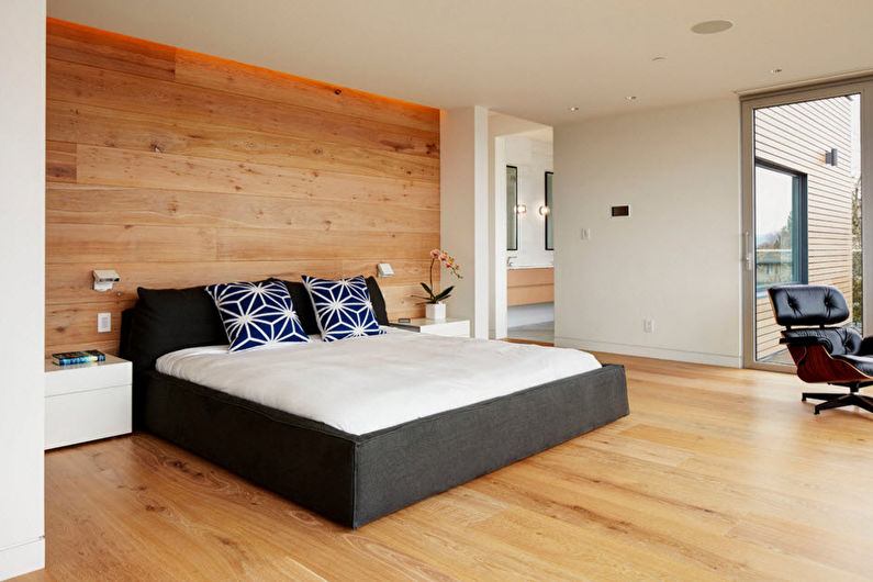 Interior design bedroom in a modern style - photo