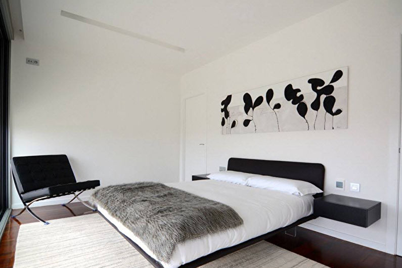 Interior design bedroom in a modern style - photo