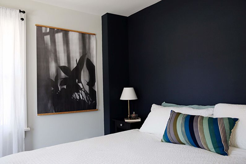 Interior design bedroom in a modern style - photo