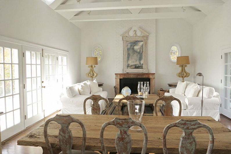 Shabby Chic in the Interior - Ceiling Finish