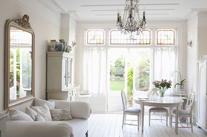 Shabby-chic style in the interior - Textiles, Decor and Lighting