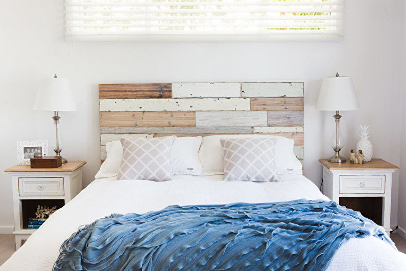 Interior design bedroom in the style of shabby chic - photo