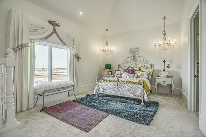 Interior design of a baby room in the style of shabby chic - photo