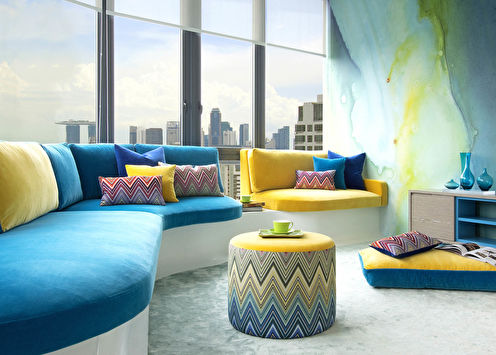 The combination of colors in the interior of the living room: 80 ideas