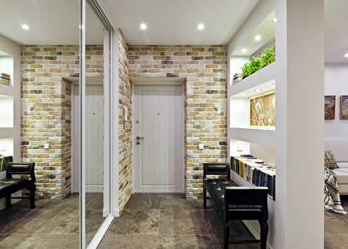 Plasterboard ceiling in the hallway (55 photos)