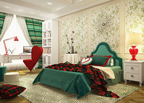 Design project of the bedroom 