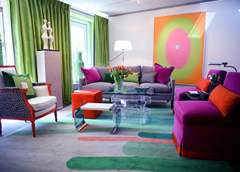 Pistachio color in the interior (90 photos)