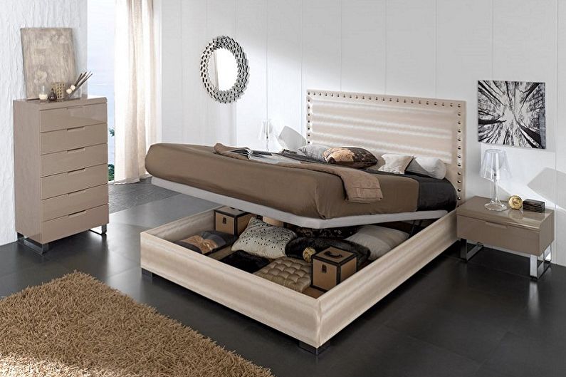 Types of Double Beds by Design Type - Double bed with lift