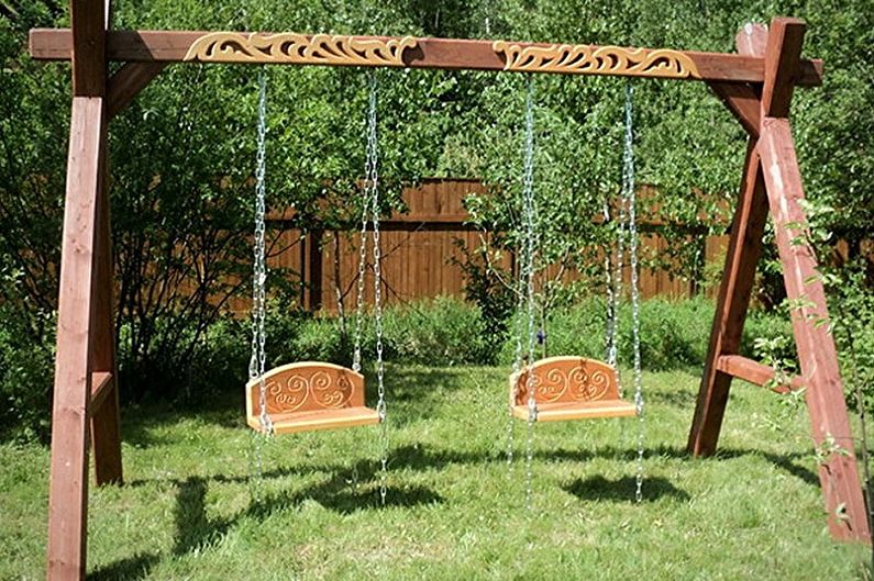 Types of swings for summer cottage - Swing for outdoor activities