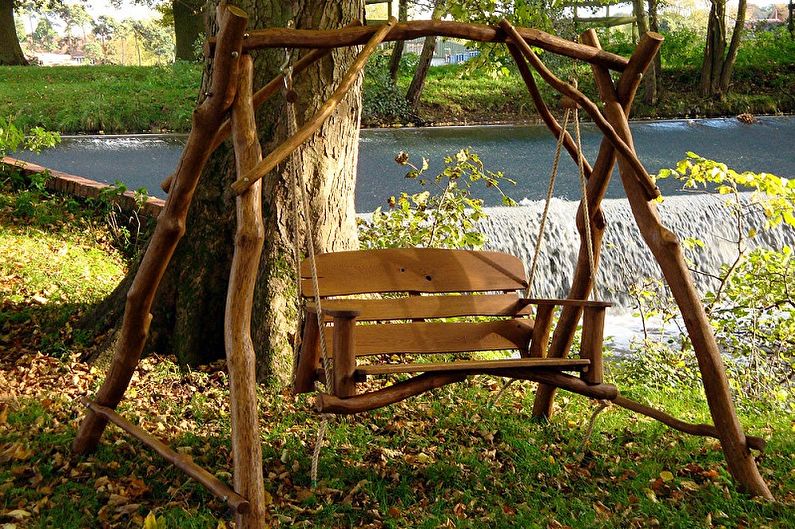 Swing for a summer residence - Original swing and their equipment