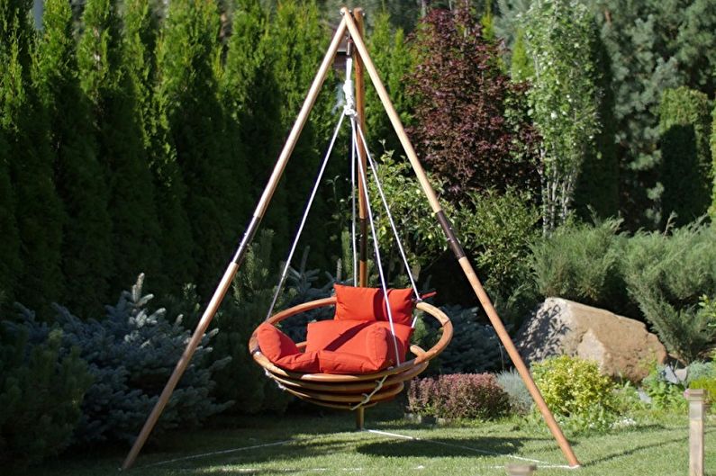 Swing for a summer residence - photo