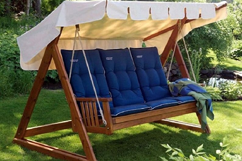 Swing for a summer residence - photo