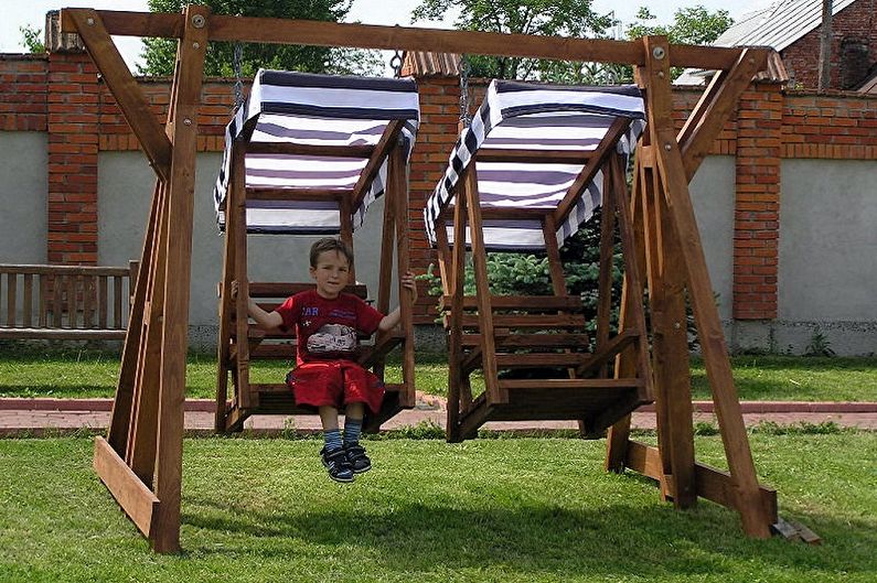 Swing for a summer residence - photo