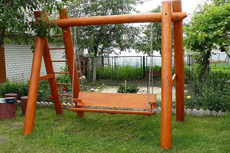 Swing for a summer residence - photo