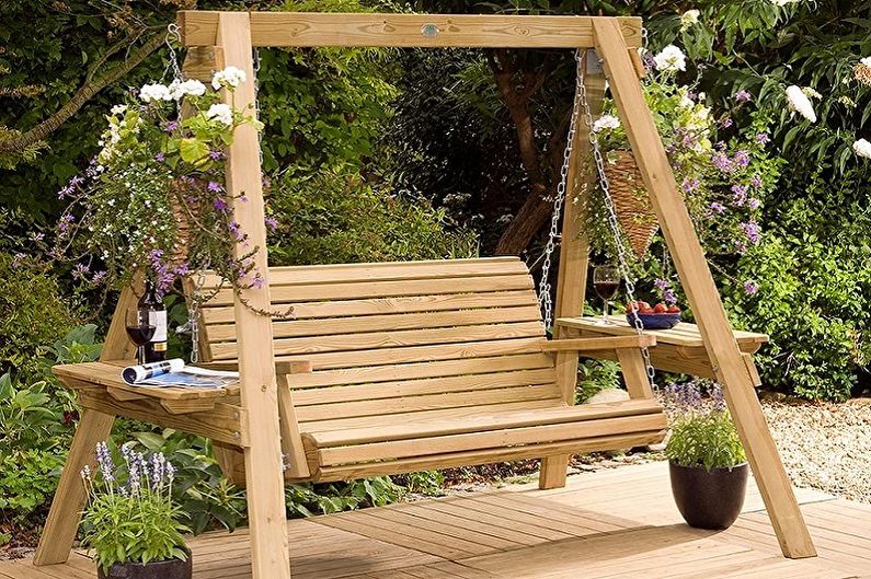 Swing for a summer residence - photo