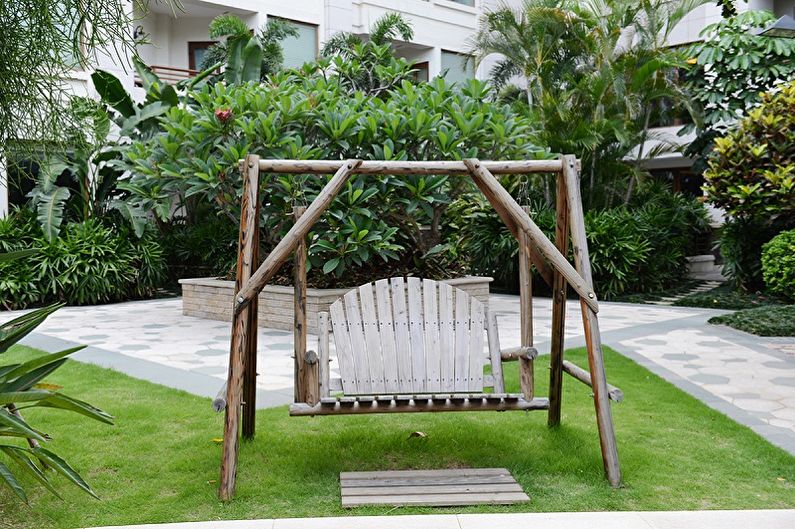 Swing for a summer residence - photo