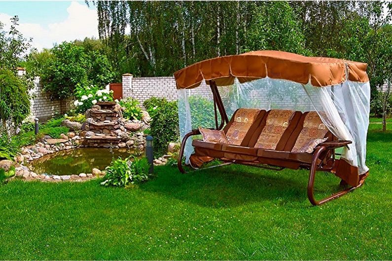 Swing for a summer residence - photo