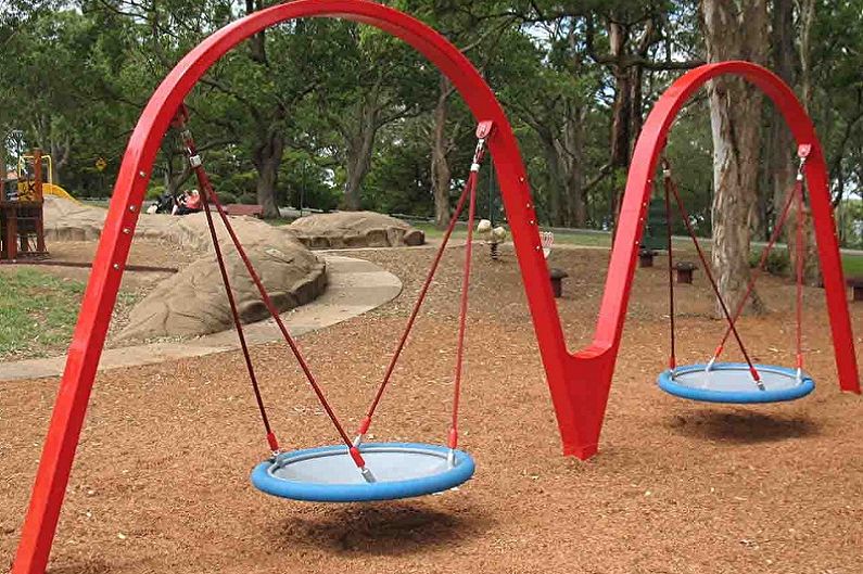 Swing for a summer residence - photo