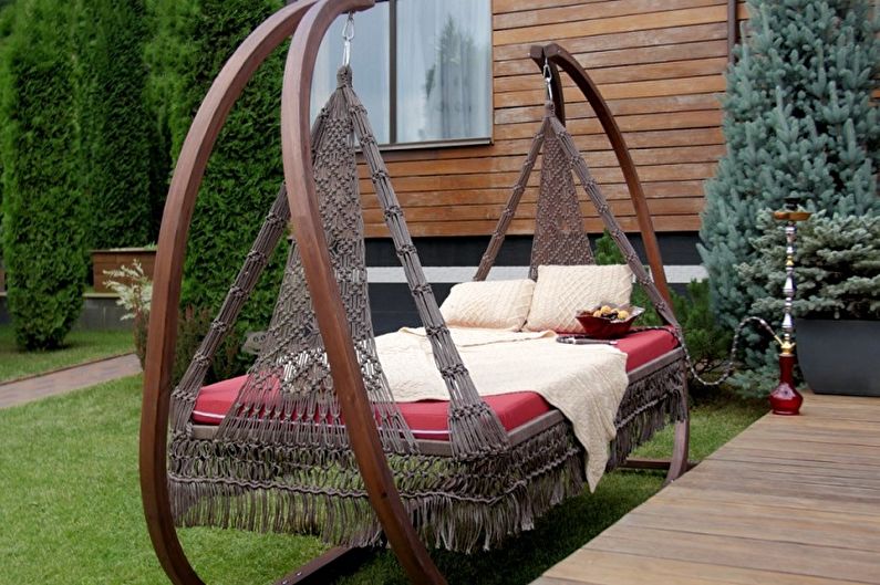 Swing for a summer residence - photo