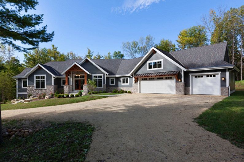 One-story house with a garage - Benefits