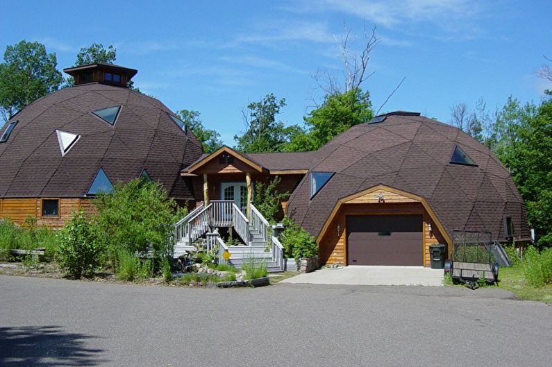 One-storey houses with a garage - photos and projects