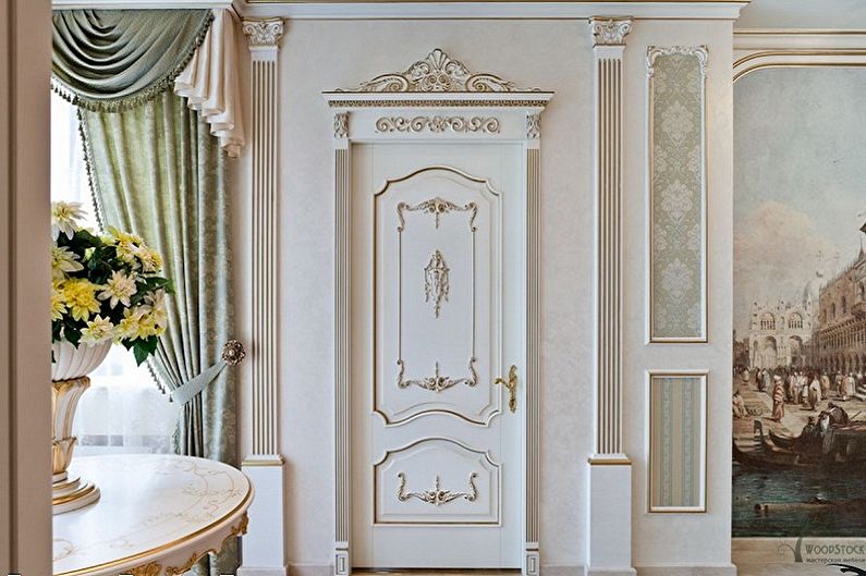 White doors in different interior styles - Classic style