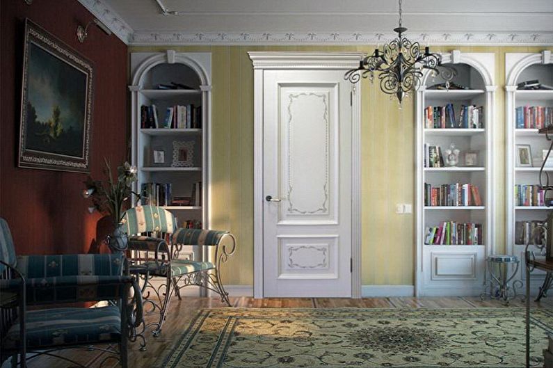 White doors in different interior styles - Provence