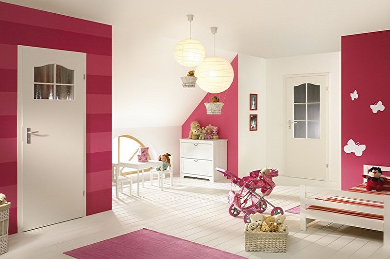 White doors in the interior - photo