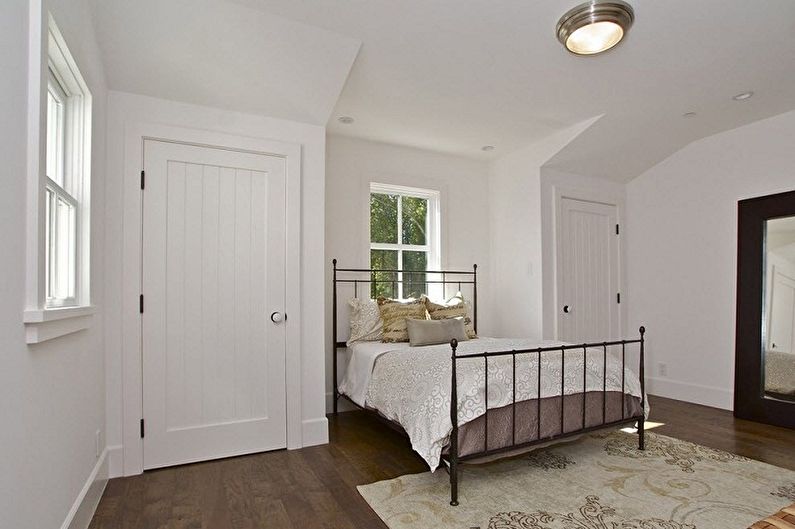 White doors in the interior - photo