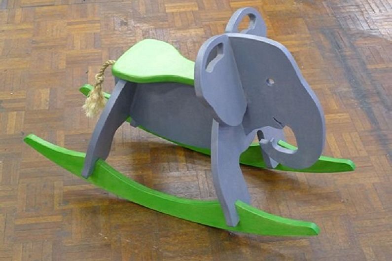 DIY plywood rocking chair - Baby rocking chair