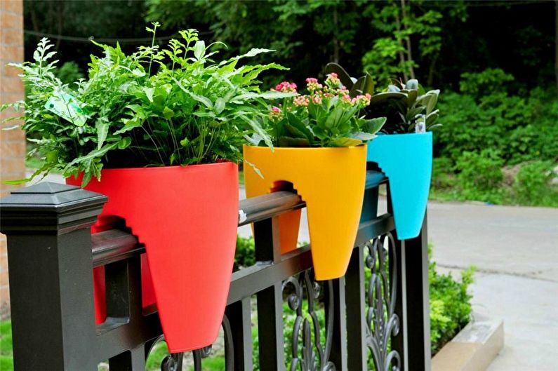 Street flowerpots - photo