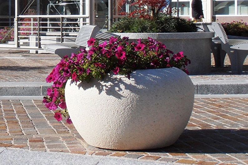 Street flowerpots - photo