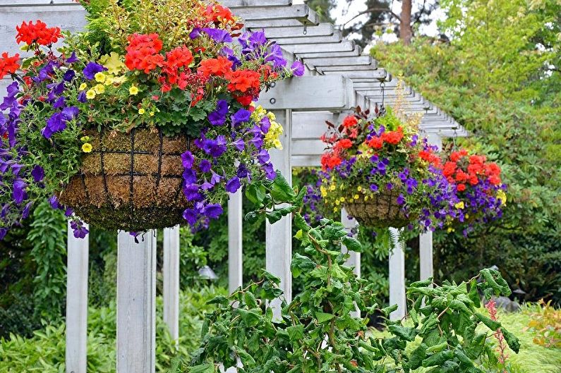 Street flowerpots - photo