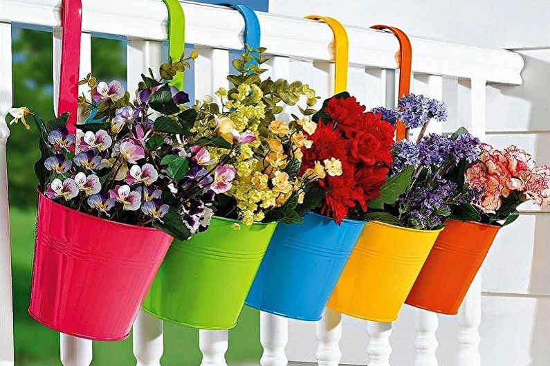 Street flowerpots - photo