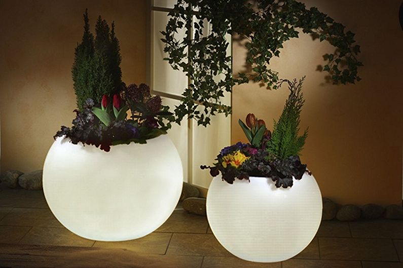 Street flowerpots - photo