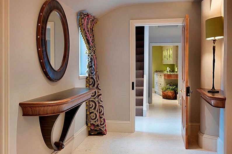 Types of mirrors in the hallway - Installation type