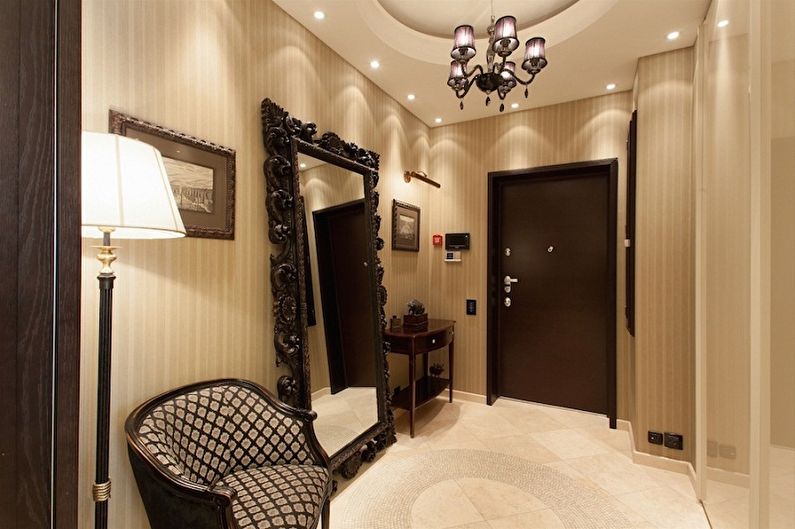 Types of mirrors in the hallway - Installation type