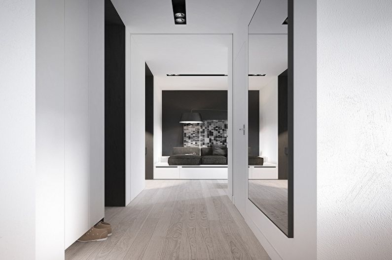 Types of mirrors in the hallway - Exterior