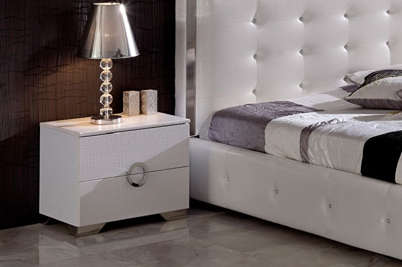 Types of bedside tables - Depending on size